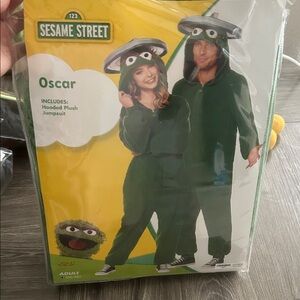 Sesame Street Oscar Costume - Green and Gray